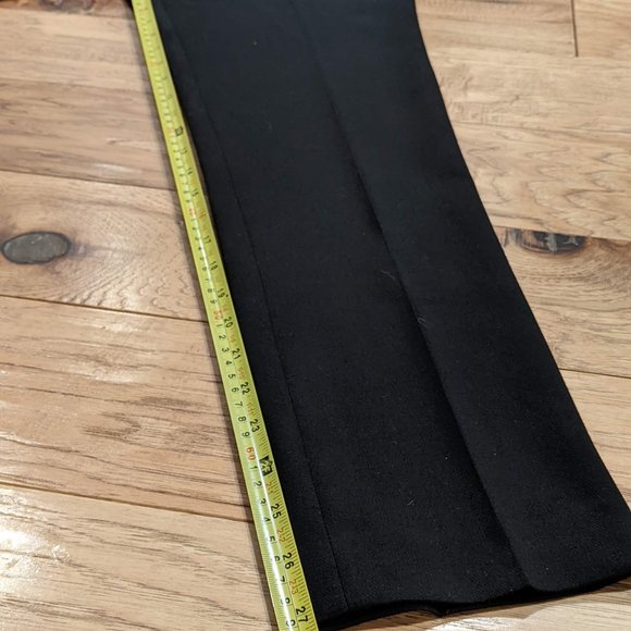 BCBG Max Azria Black Designer Dress Pants 0 27 Midrise BCBGMaxAzria - Picture 7 of 10